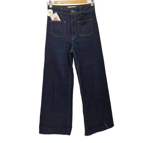 ザラ ZARA THE PATCHPOCKETS MARINE STRAIGHT レディース JPN:36