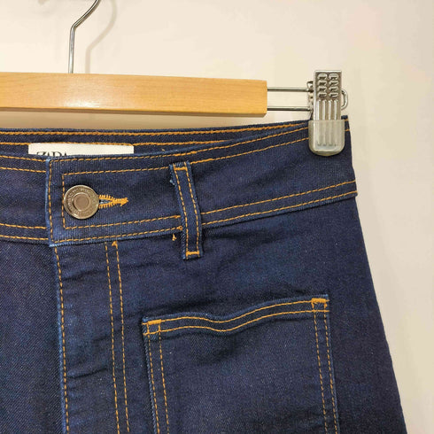 ザラ ZARA THE PATCHPOCKETS MARINE STRAIGHT レディース JPN:36