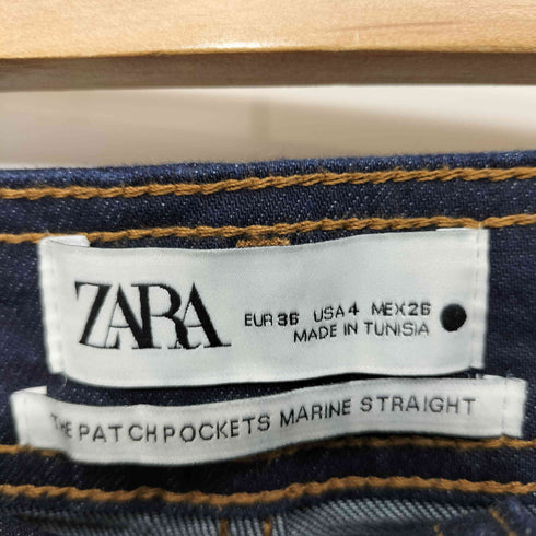 ザラ ZARA THE PATCHPOCKETS MARINE STRAIGHT レディース JPN:36