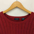 アイゾッド IZOD ケーブル編み クルーネック コットン ニット メンズ import:XL