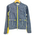 ディーゼル DIESEL YELLBAN ダブルジップ エルボーパッチ デニム ライダースジャケット Y2k メンズ import:XS
