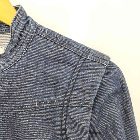 ディーゼル DIESEL YELLBAN ダブルジップ エルボーパッチ デニム ライダースジャケット Y2k メンズ import:XS