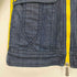 ディーゼル DIESEL YELLBAN ダブルジップ エルボーパッチ デニム ライダースジャケット Y2k メンズ import:XS