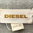 ディーゼル DIESEL YELLBAN ダブルジップ エルボーパッチ デニム ライダースジャケット Y2k メンズ import:XS