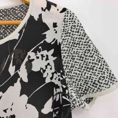 マックスマーラ MAX MARA 白タグ 総柄 シルク ジョーゼット プルオーバーブラウス レディース import:S