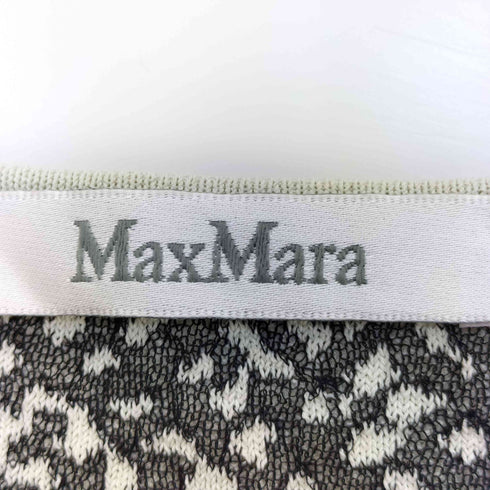 マックスマーラ MAX MARA 白タグ 総柄 シルク ジョーゼット プルオーバーブラウス レディース import:S