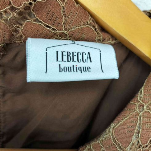 レベッカブティック LEBECCA boutique 総レース シャツ 半袖 ワンピース レディース FREE