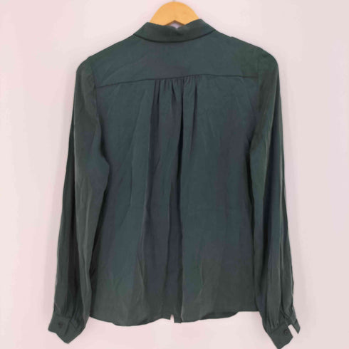 マックスマーラステュディオ MAX MARA STUDIO シルク ベルベット ストレッチ 長袖シャツ レディース J 42