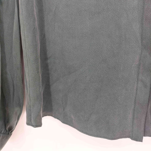 マックスマーラステュディオ MAX MARA STUDIO シルク ベルベット ストレッチ 長袖シャツ レディース J 42