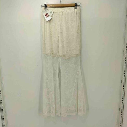 レイビームス Ray BEAMS レース シアー フレアパンツ レディース