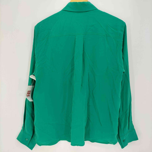 ウィークエンドマックスマーラ Weekend Max Mara シルク100 比翼 長袖シャツ レディース J 42