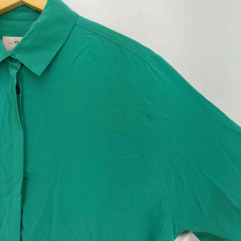 ウィークエンドマックスマーラ Weekend Max Mara シルク100 比翼 長袖シャツ レディース J 42