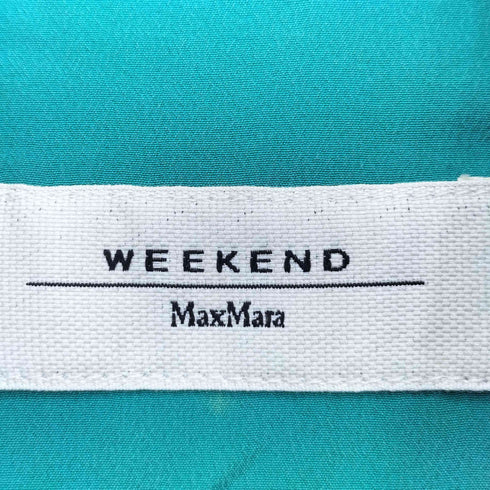 ウィークエンドマックスマーラ Weekend Max Mara シルク100 比翼 長袖シャツ レディース J 42