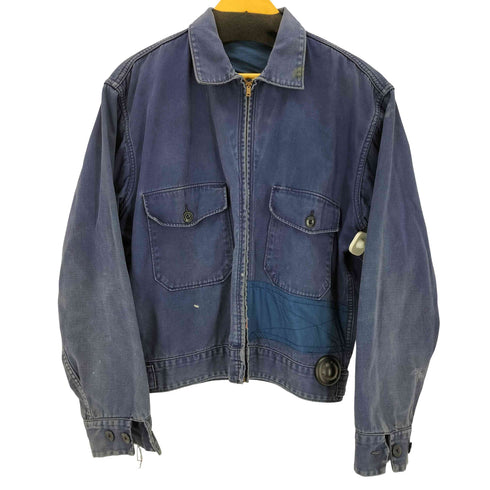 50~60s SCOVILL GRIPPER ZIPPER 裏地チェック フレンチワークジャケット メンズ