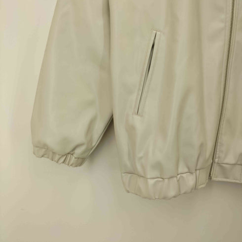 アデイインザライフユナイテッドアローズ A day in the life UNITED ARROWS 24SS レザーライク ラグラン ノーカラーブルゾン レディース FREE
