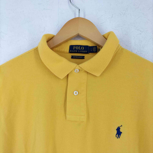 ポロラルフローレン POLO RALPH LAUREN CUSTOM SLIM FIT 長袖 ポロシャツ メンズ L