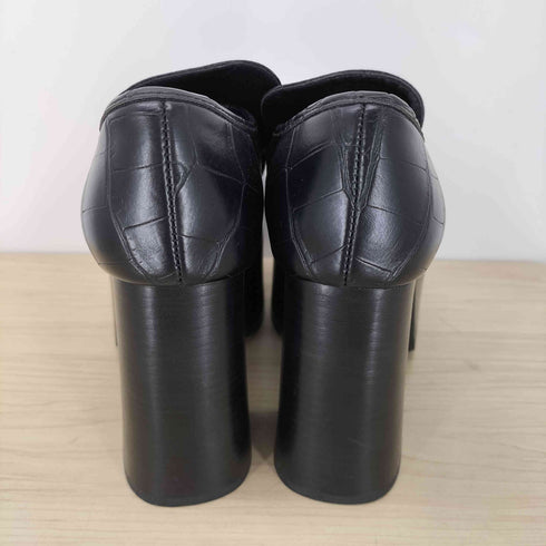 エモダ EMODA クロコ型押し ヘビー ボリューム パンプス ローファー レディース JPN:M