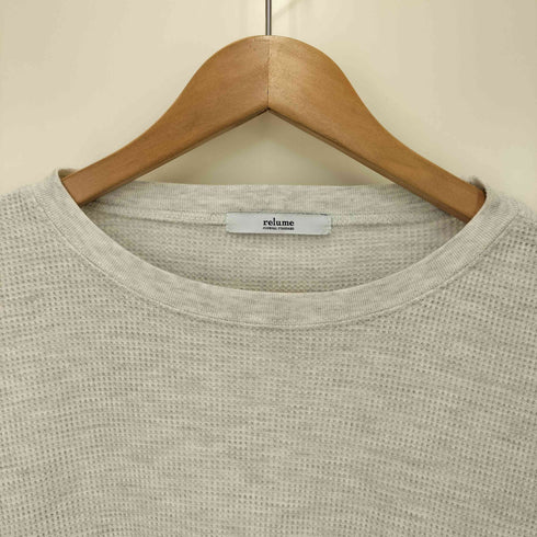 ジャーナルスタンダードレリューム JOURNAL STANDARD relume 24AW TCワッフルオーバーサイズロングスリーブTシャツ レディース FREE