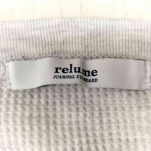ジャーナルスタンダードレリューム JOURNAL STANDARD relume 24AW TCワッフルオーバーサイズロングスリーブTシャツ レディース FREE