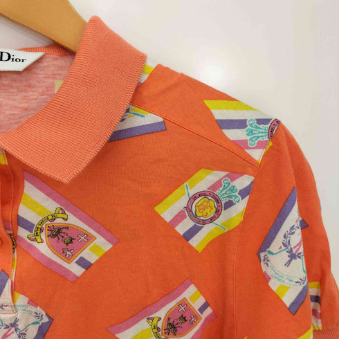 クリスチャンディオール Christian Dior SPORTS 総柄 短丈 S/S ポロシャツ レディース import:L