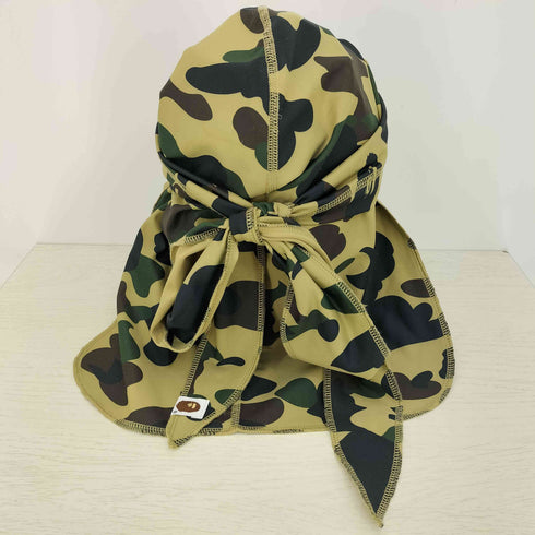 アベイシングエイプ A BATHING APE 1st Camo Green ドゥーラグ メンズ