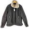 ザラ ZARA フェイクムートン フライトジャケット メンズ import:L