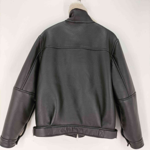 ザラ ZARA フェイクムートン フライトジャケット メンズ import:L