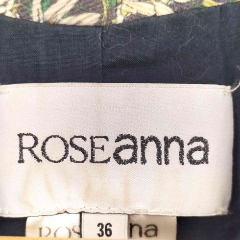 ROSEanna 花柄 コーデュロイ 2B ジャケット レディース 36
