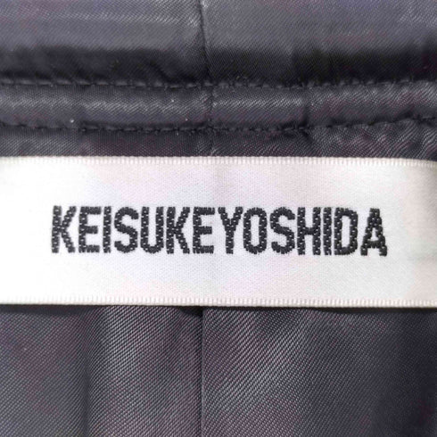 ケイスケヨシダ KEISUKE YOSHIDA ショールデザイン 変形 ロング ウールコート メンズ FREE