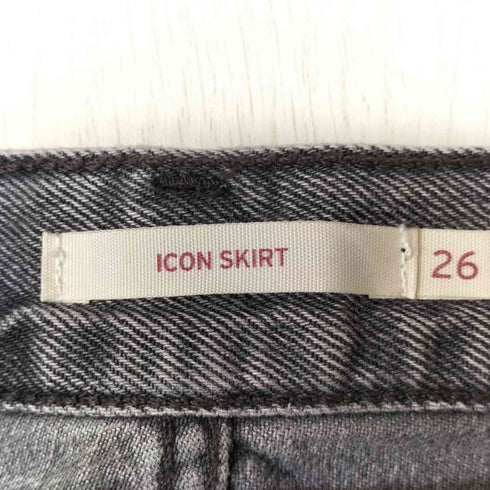 リーバイス Levis ICON SKIRT ブラック デニム スカート レディース 26