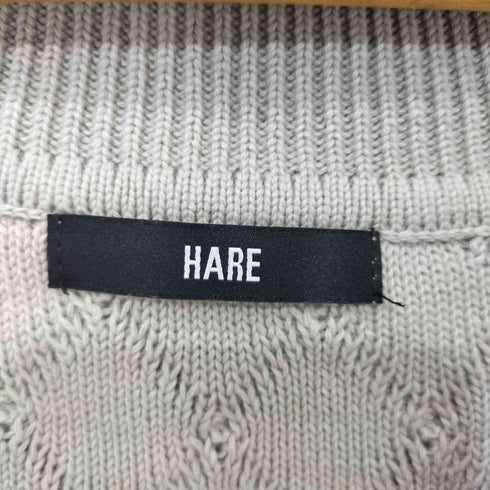 ハレ HARE オーバーサイズ ケーブルニット ベスト メンズ FREE