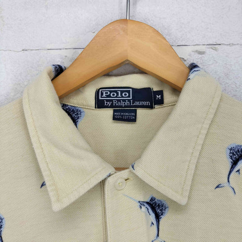 ポロバイラルフローレン Polo by RALPH LAUREN カジキプリント ポロシャツ メンズ M