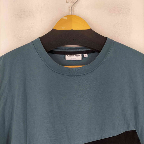 カルバンクライン CALVIN KLEIN ブロックデザイン S/S Tシャツ メンズ import:L