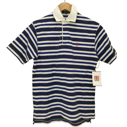 ポロバイラルフローレン Polo by RALPH LAUREN ポニー 刺繍 ボーダー ラガー ポロシャツ レディース 160