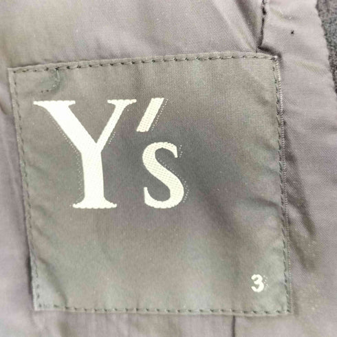 ワイズ Ys 12aw ドット柄 ウール フリンジ フロントフック ジャケット レディース JPN:3
