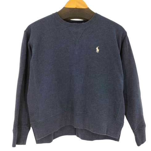 ポロラルフローレン POLO RALPH LAUREN サイドスリット Vガゼットクルーネックスウェット レディース import:XS