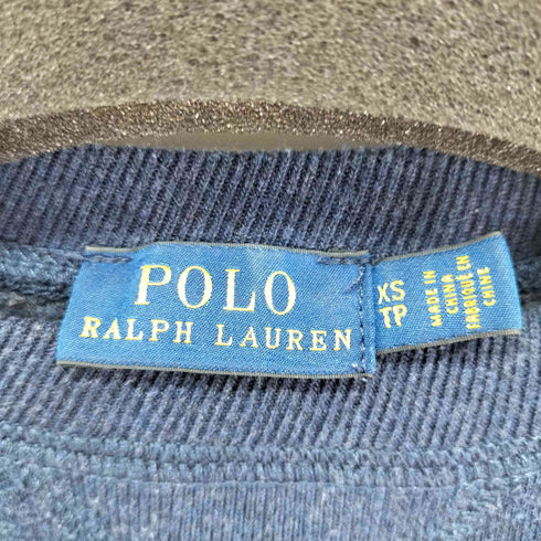 ポロラルフローレン POLO RALPH LAUREN サイドスリット Vガゼットクルーネックスウェット レディース import:XS