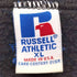 ラッセルアスレチック RUSSELL ATHLETIC 90s USA製 LRCHS TIGERS カレッジ ラバープリント 前V クルーネックスウェット メンズ import:XL