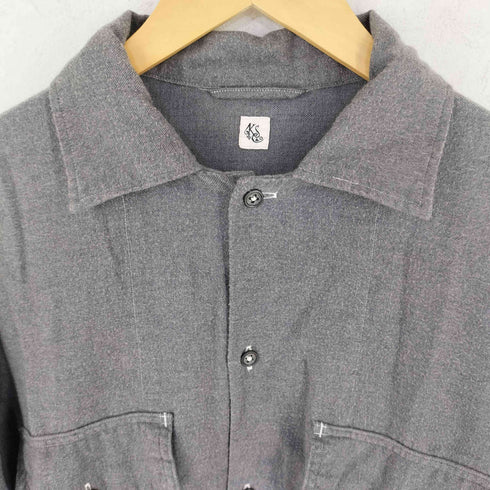 キャプテンサンシャイン KAPTAIN SUNSHINE カシミヤ混 ウール オープンカラーシャツ メンズ 40