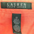 ローレンラルフローレン LAUREN RALPH LAUREN フロントダブルポケット ロゴ刺繍 2way ロールアップ リネン シャツ ブラウス レディース import:M
