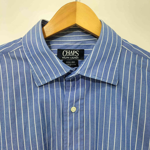 チャップスラルフローレン CHAPS RALPH LAUREN 90S COLLINS ストライプ コットン L/S シャツ メンズ