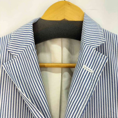 ビームスプラス BEAMS+ 3B Jacket Seersucker シアサッカー ストライプ メンズ JPN:S
