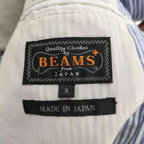 ビームスプラス BEAMS+ 3B Jacket Seersucker シアサッカー ストライプ メンズ JPN:S