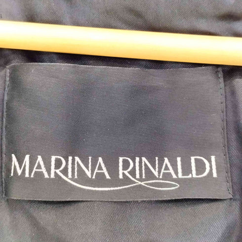 マリナリナルディ marina rinaldi 総柄 スナップボタン フーデットコート レディース 170/100Y