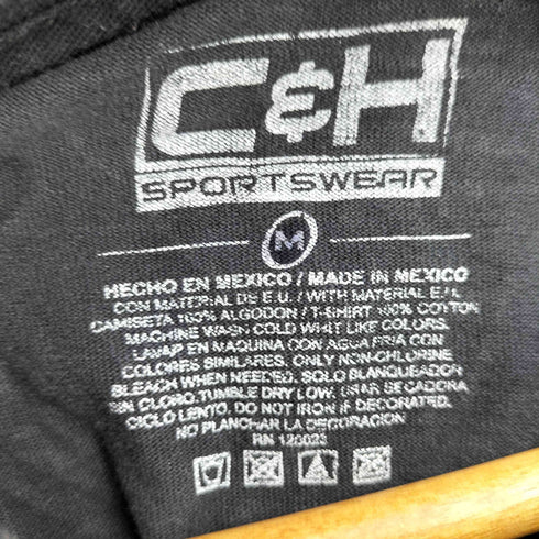 C&H SPORTS WEAR 両面プリント S/S Tシャツ メンズ import:M