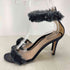 ジャンビトロッシ Gianvito Rossi フリンジ ストラップ サンダル レディース 37