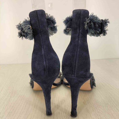 ジャンビトロッシ Gianvito Rossi フリンジ ストラップ サンダル レディース 37