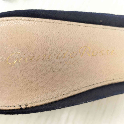 ジャンビトロッシ Gianvito Rossi フリンジ ストラップ サンダル レディース 37