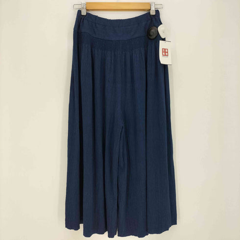 イッセイミヤケ ISSEY MIYAKE 12ss リネン アクリル ネップ プリーツ パンツ レディース JPN:2