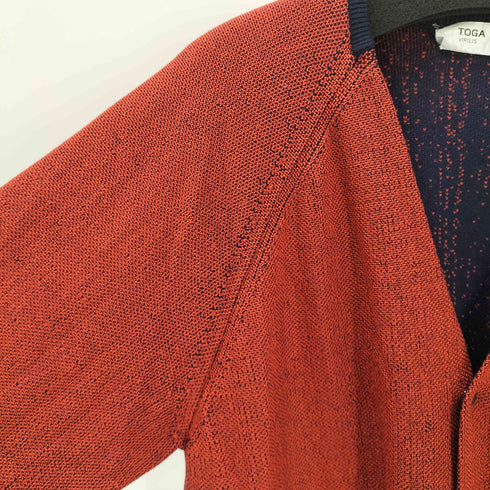 トーガビリリース TOGA VIRILIS TOGA ARCHIVES WOOL JACQUARD KNIT CARDIGAN ウール ジャガード ニット カーディガン ラメ レーヨン混 スナップボタン メンズ JPN:48